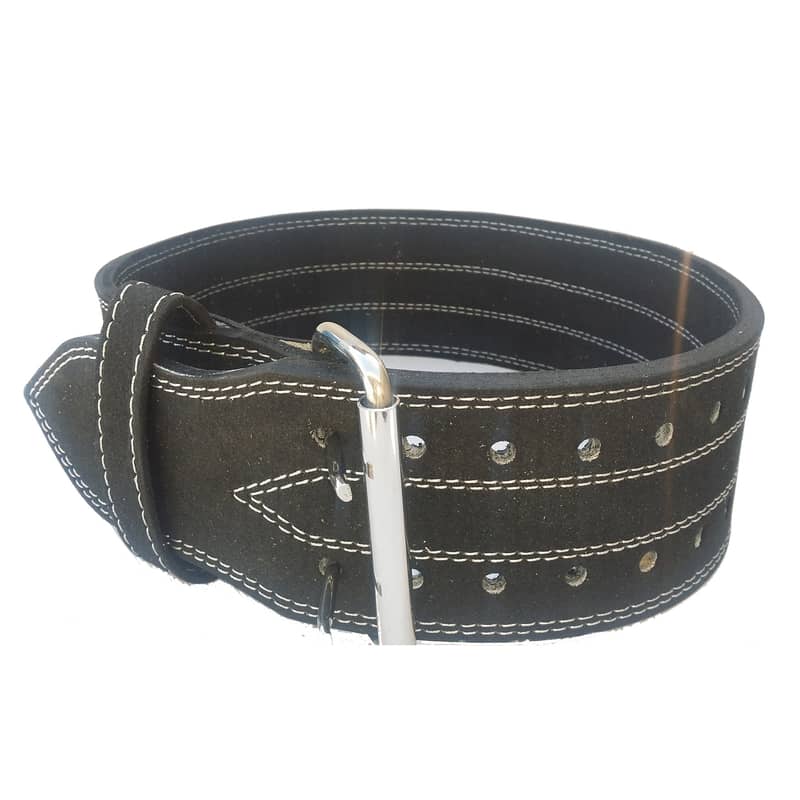 Weight Lifting Belt with Double Prong Buckle Power Belt 2