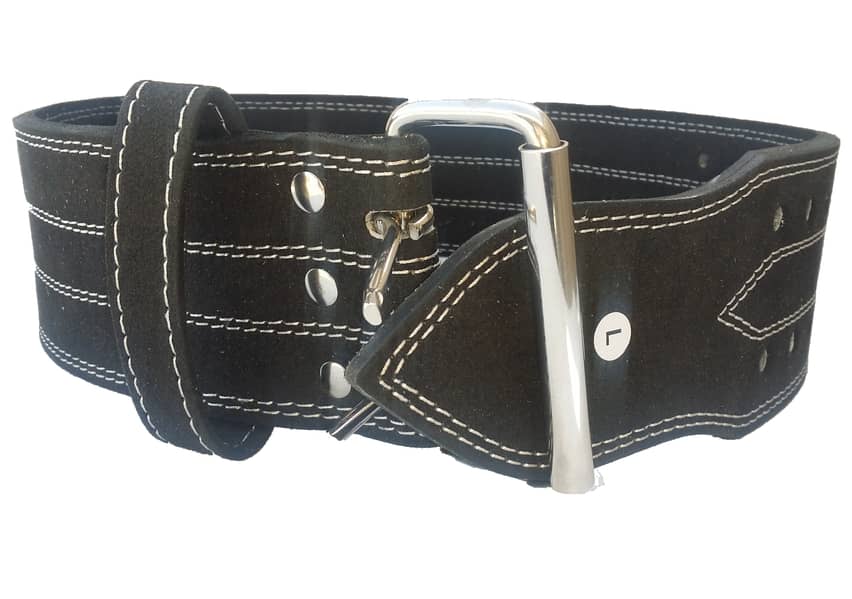 Weight Lifting Belt with Double Prong Buckle Power Belt 3