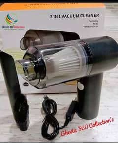 2 in 1 USB Rechargeable Wireless Car Vacuum Cleaner Dust Collector