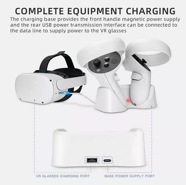 Rechargeable Controllers Charging Station for Oculus Quest 2 Charger 1