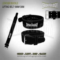Power Lifting Buckle Leather Belt 0