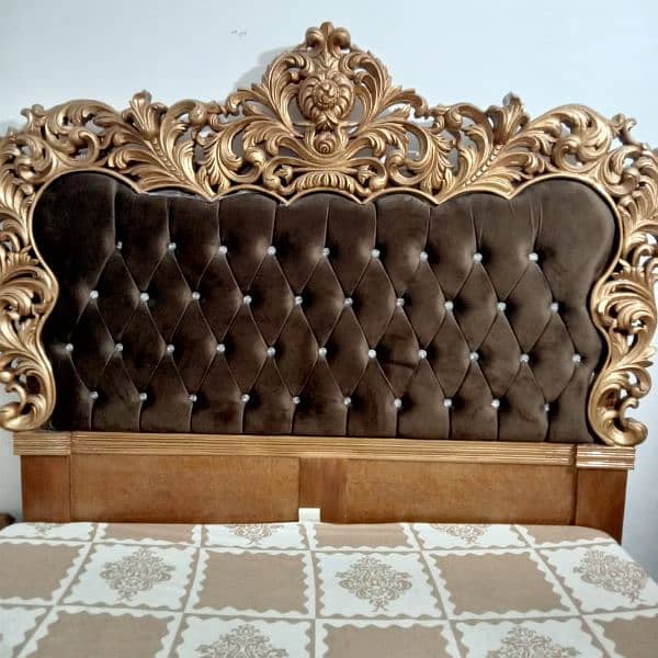 Bridal double bed in pure sheesham wood 2