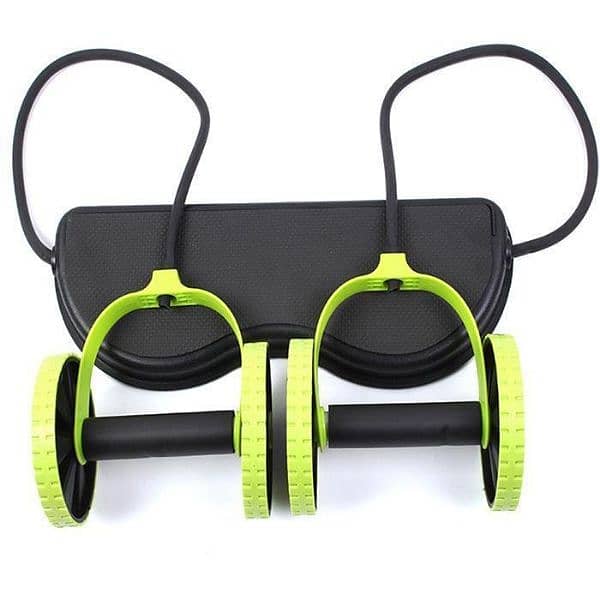 Abdominal Wheels Roller Stretch Resistance Pull Rope Muscle Exercise 0
