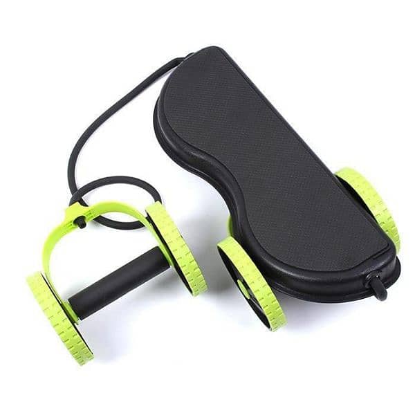 Abdominal Wheels Roller Stretch Resistance Pull Rope Muscle Exercise 4