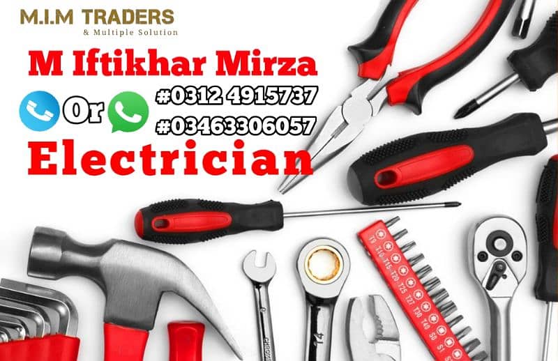 Electrician Services Available 24 hours for all over karachi 1