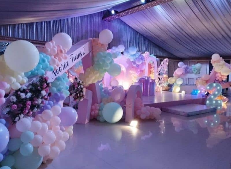 Birthday party # Balloon decoration #Magic Show # jumping castle slide 4