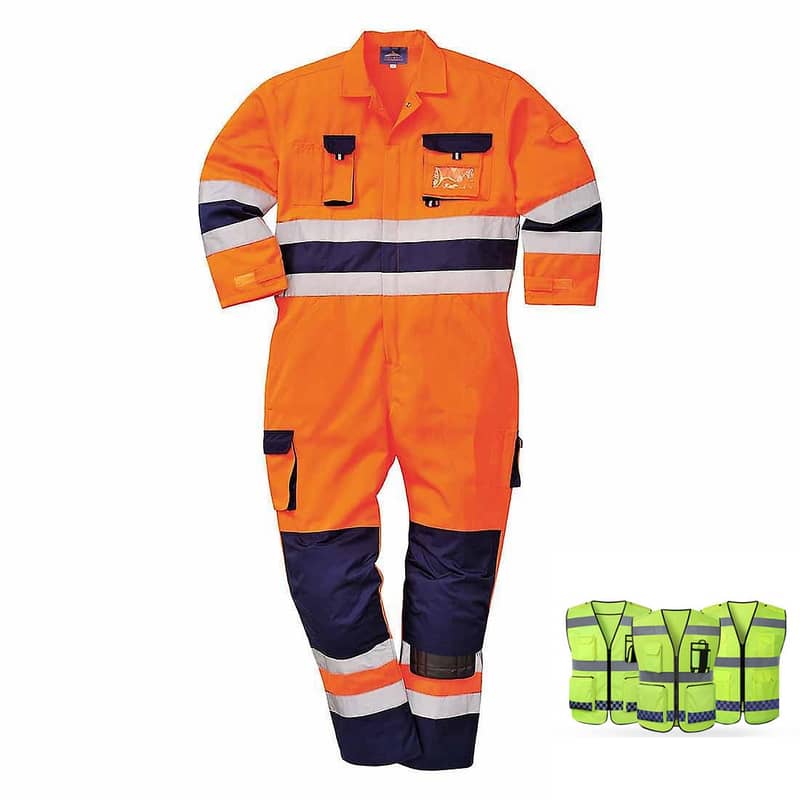 2024 Fashion Reflective Vest safety jacket reflective vest orange High 6