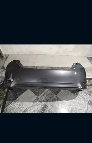 Rear Genuine Bumper of Corolla 2019 Grey Metallic 0