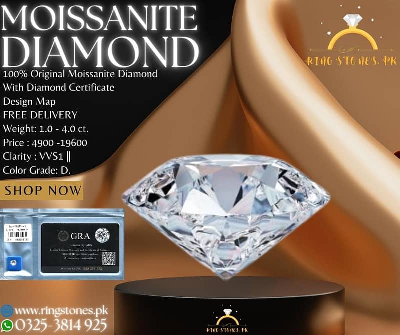 Moissanite diamond silver jewellery 4