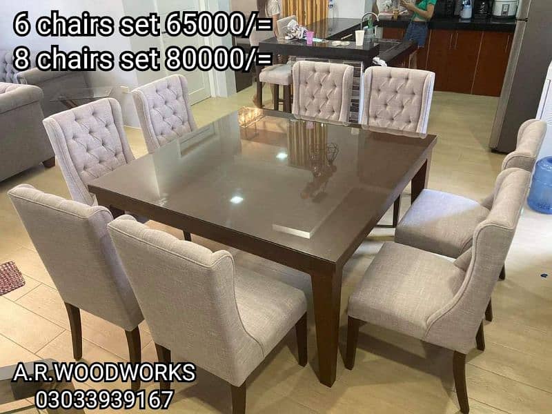 DINING CHAIRS / DINING TABLE / SOFA CHAIRS / DINING SET / BEDROOM SET 7