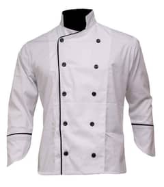 Black & White Chef Coat Uniform Uniform, Workwear, Security Guard suit