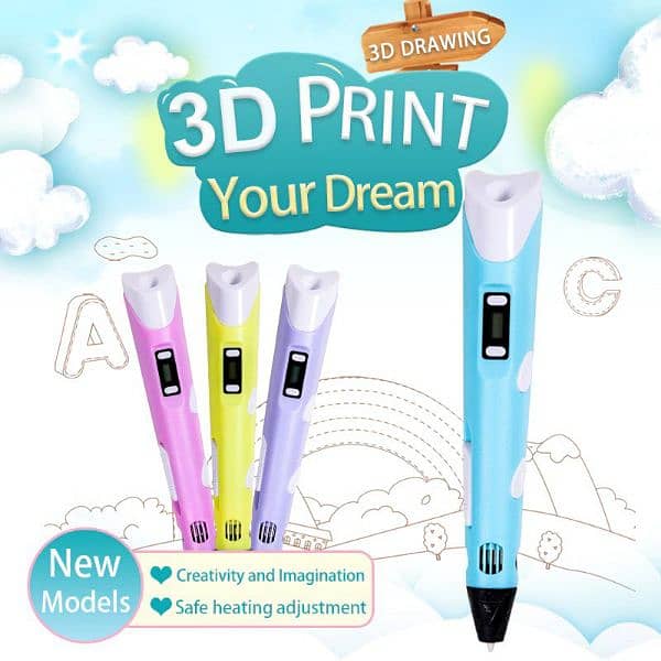 3D Pen Draw/made any thing With All type Filament 1.75mm Birthday Gift 14