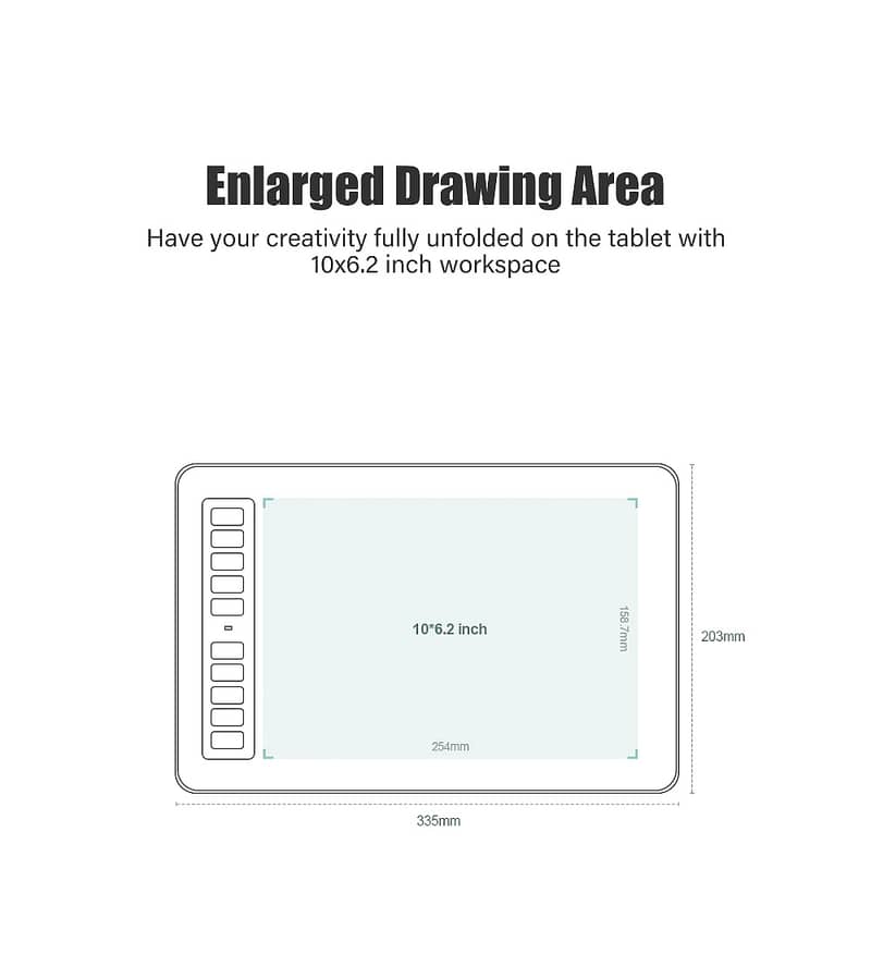 Graphics Tablet  XENX P3 10x6 inces Writing Drawing pad Writing Drawin 11