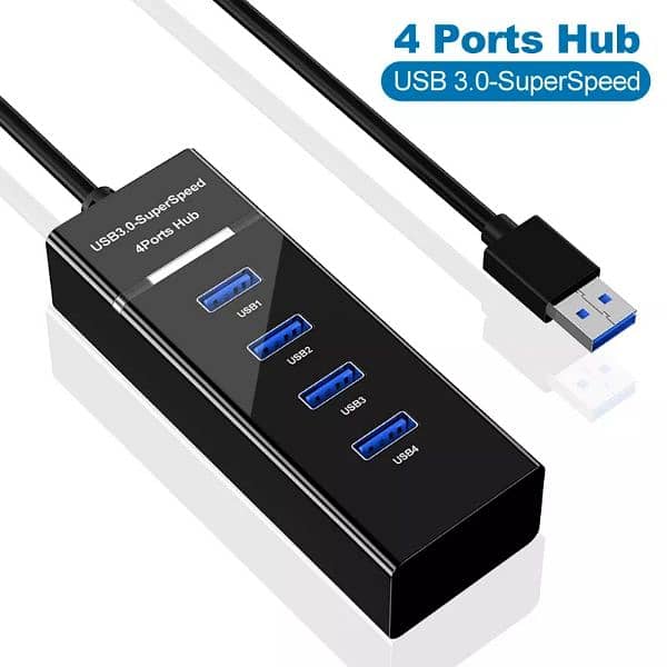 New USB 3.0 Hub 4 Ports 0