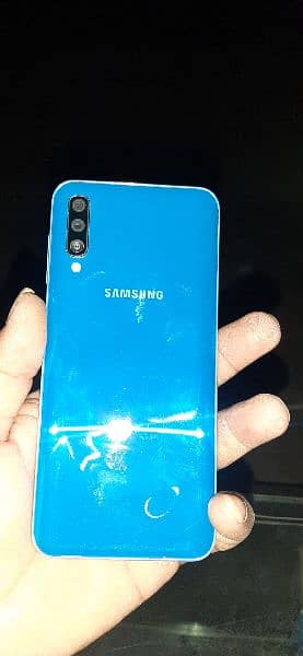 Samsung A50 with chargr only fingr not work 0