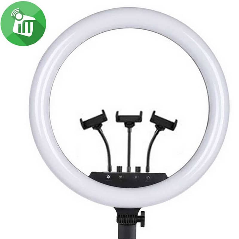 LED Ring Light 36cm With 3 Holder For Camera, Phone 0