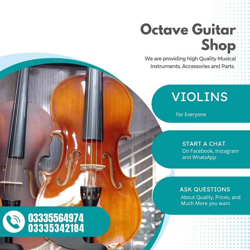 High Quality 4/4 Violins | Ukuleles | Guitars  | Mendolin | Harmonicas 16