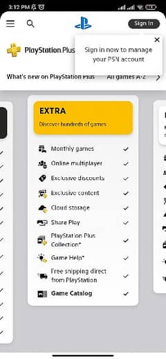 Ps plus Extra & Premium Available Digitally