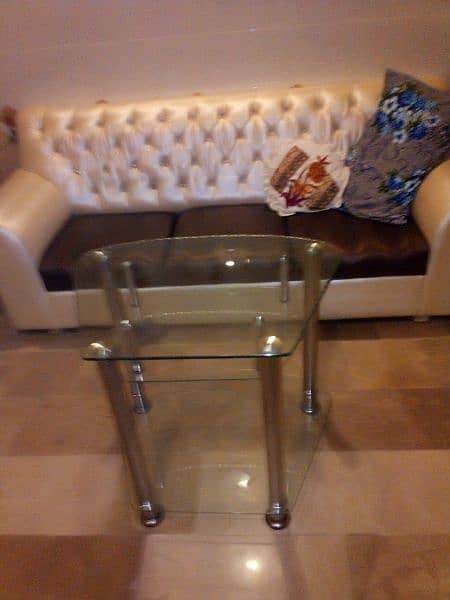 glass mirror table 3 glass mirror sofa table only condition very good 1