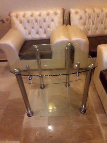 glass mirror table 3 glass mirror sofa table only condition very good 8