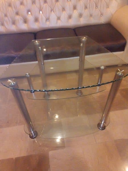 glass mirror table 3 glass mirror sofa table only condition very good 9