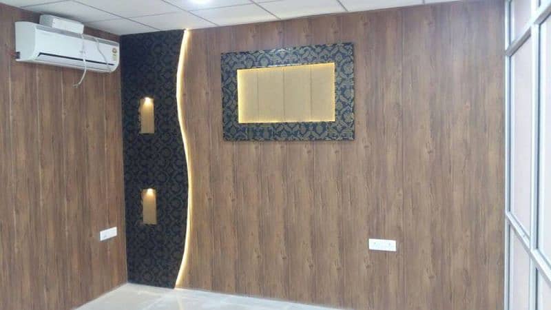 wallpaper, pvc, blinds, wooden & venil floor, artifical grass, paint 6