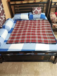 double bed with metres