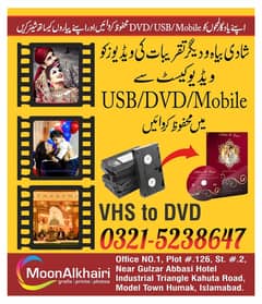 Convert your old VSH VCR Cassette Videos to USB/MOBILE