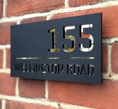 Engraved/Laser Cutting House Number Plates