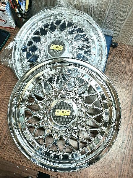 BBS Special Edition Wheel Cover Full Chrome -13 &14 inches. . . 2