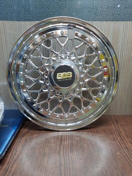 BBS Special Edition Wheel Cover Full Chrome -13 &14 inches. . . 4