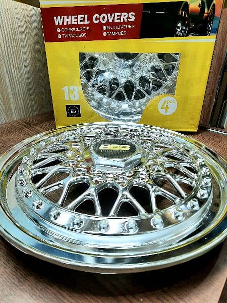 BBS Special Edition Wheel Cover Full Chrome -13 &14 inches. . . 3