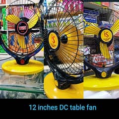 Fan DC Table Fan 12" with Power Supply and also  18" 20" are available