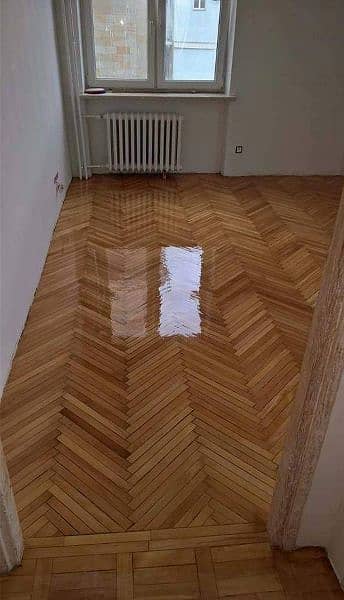 wooden flooring , vinyl flooring, wallpapers, blinds 4