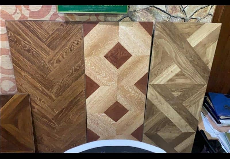 wooden flooring , vinyl flooring, wallpapers, blinds 5