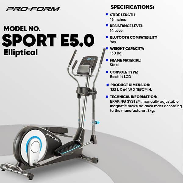 profrom USA  Elliptical trainer gym and fitness machine 2