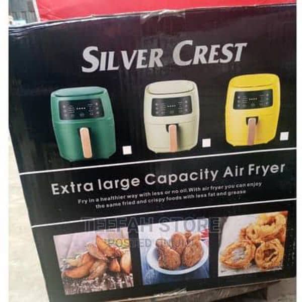 New) Silver Crest 2400-Watt Large Capacity Digital Air Fryer - 8.0L 7