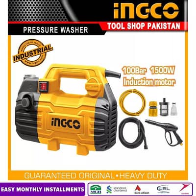 INGCO 1500-W Industrial High Pressure Washer Cleaner Machine - 100Bar 5