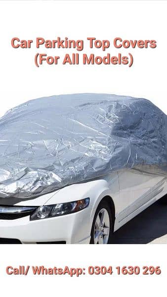 Car Parking Top Cover / Bike Top Covers (All Models) 0