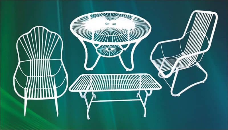 Manufacturer of Garden and lawn Chair's/ chairs/ Iron Steel Chair 2