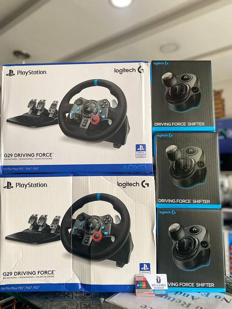 LOGITECH G29 + SHIFTER FRESH STOCK ( MY GAMES ) 2