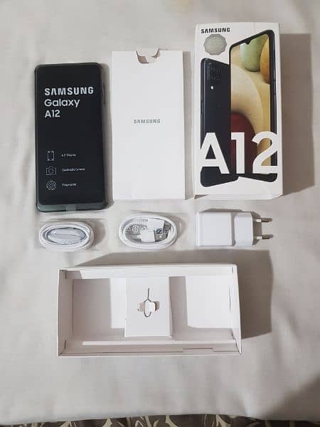 Samsung Galaxy A12 4/128 with all accessories and box included 8