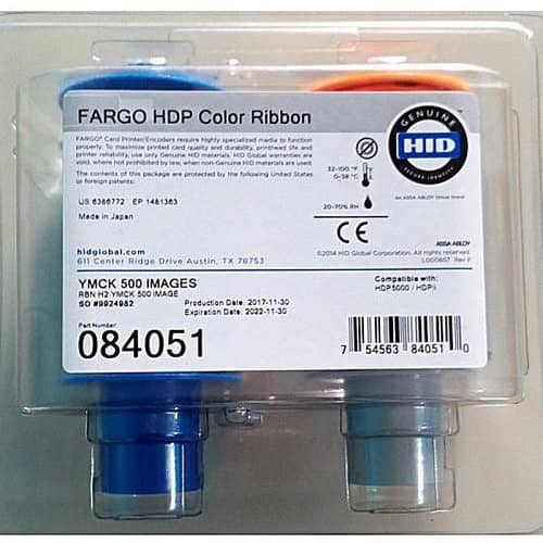 HDP5000 COLOR RIBBON (YMCK) Part No. 084051 - 500 IMAGES 6