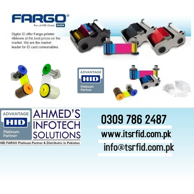 FARGO HDP5000 COLOR RIBBON (YMCK) Part No. 084051 - 500 IMAGES 3