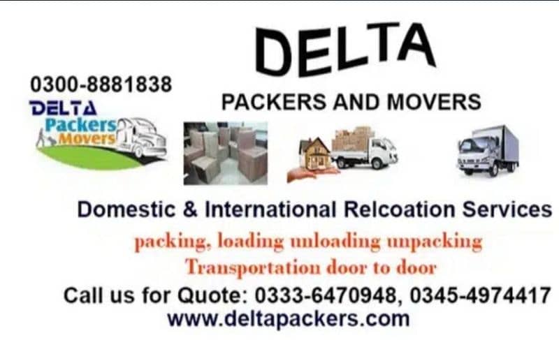 Movers and Packers,  Home Shifting Service, Cargo, Car Carier, Courier 0