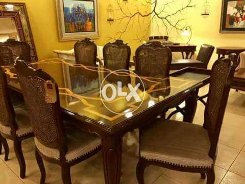 Complete Dining table/Dining Table set/ Dining table with 8 seats 1