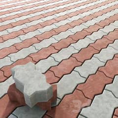 Concrete Zigzag/UniPaver block
