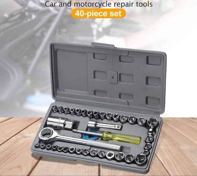 100 Bike Car Cycle Gym Chair Home Tool kit House clock Wrench Toolkit 11
