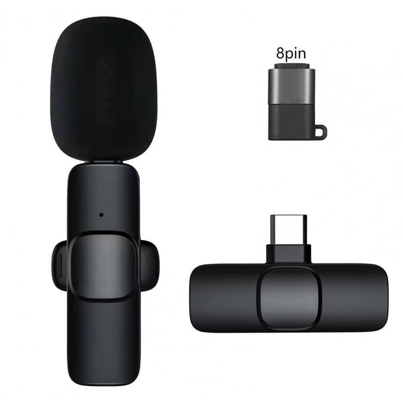 K8 Wireless Microphone for Live Stream Type-C & I-Fone 1