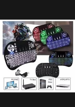 Mini Wireless touchpad Keyboard with 3 Color RGB Backlite